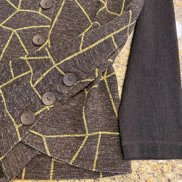 Terra SJ Apparel Stretch Printed Collared Long Sleeve Button Down Shirt Small - Picture 16 of 16